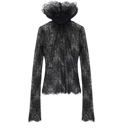 MCQUEEN Long-sleeved lace top