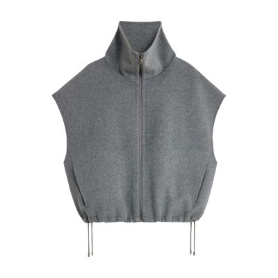Soeur Juno Sleeveless Jacket In Grey