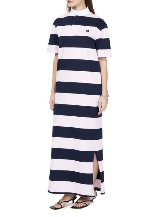 COPERNI Striped long polo dress