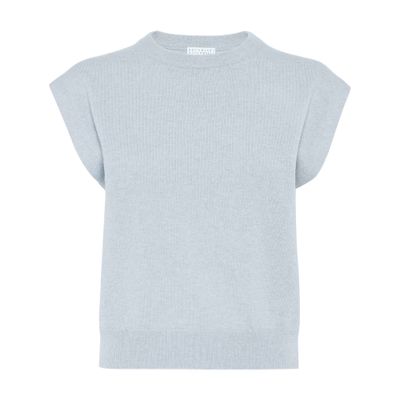 Brunello Cucinelli Cashmere Sweater In Blue