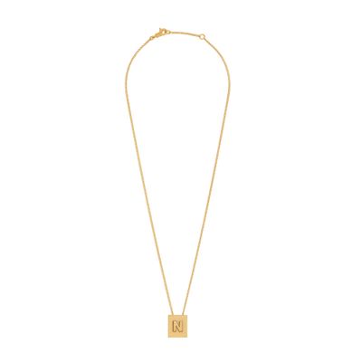 Celine gold initial necklace clearance