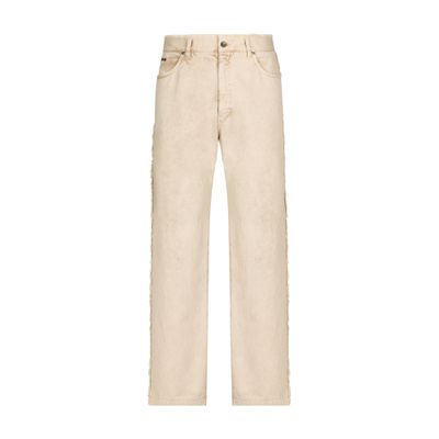 Dolce & Gabbana Overdye Jeans With Raw Edge In Combined_colour