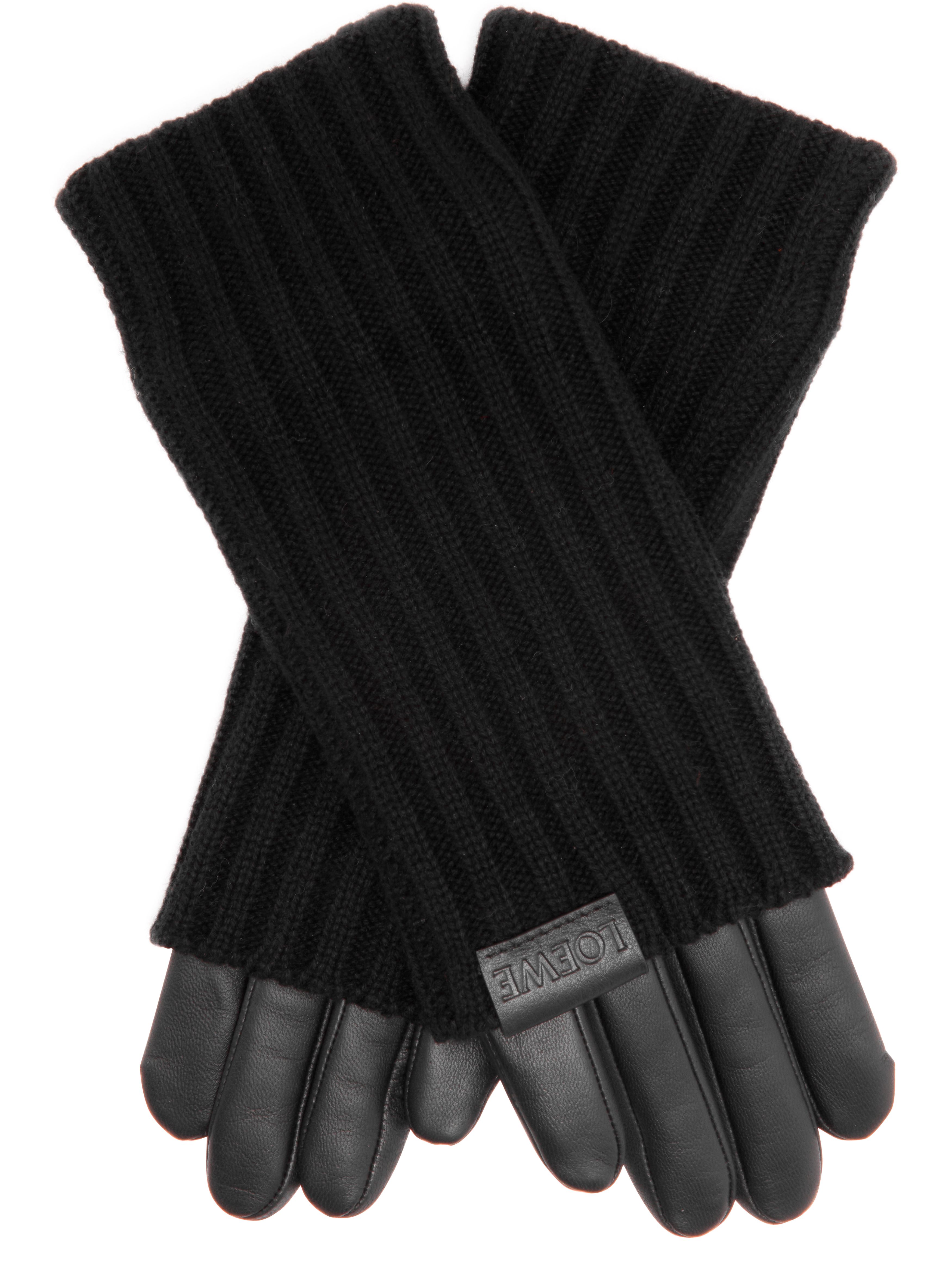 Gloves in cashmere and nappa lambskin