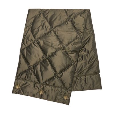 Max Mara Buttoned Puffer Jacket In Green