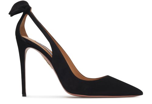 AQUAZZURA 보우 타이 105 펌프스