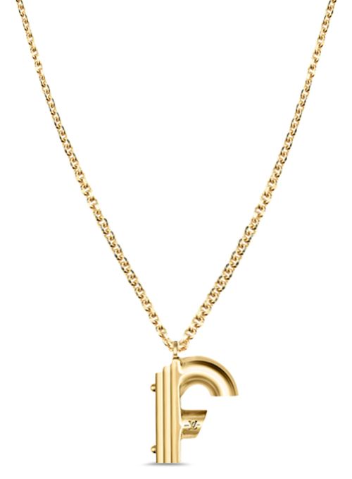 LOUIS VUITTON LV & Me Necklace, Letter F