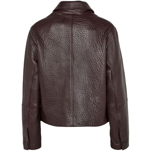 AMI PARIS Buttoned leather jacket