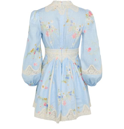 ZIMMERMANN Lucky lace plunge mini dress