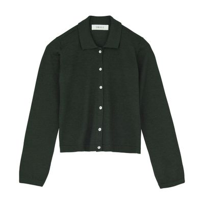 Skall Studio Shirt-style Cardigan In Green