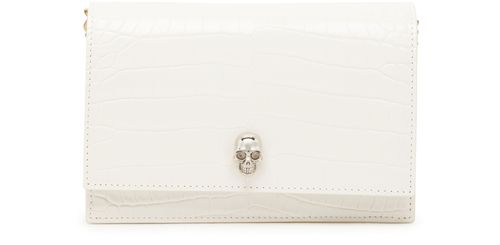 MCQUEEN Skull small bag with chains