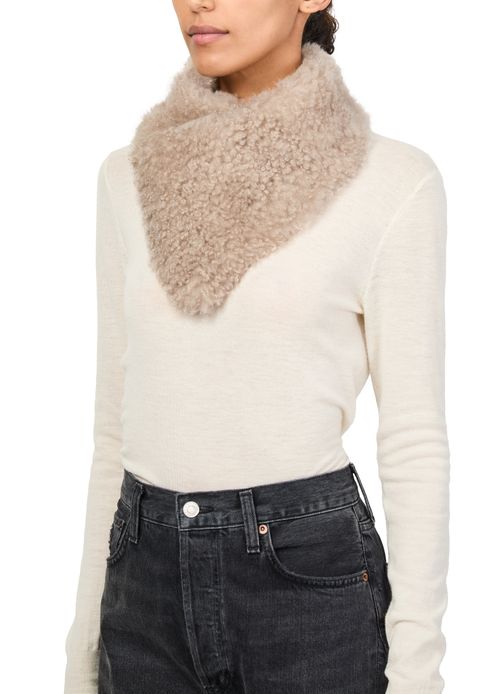YVES SALOMON Sheepskin bandanna