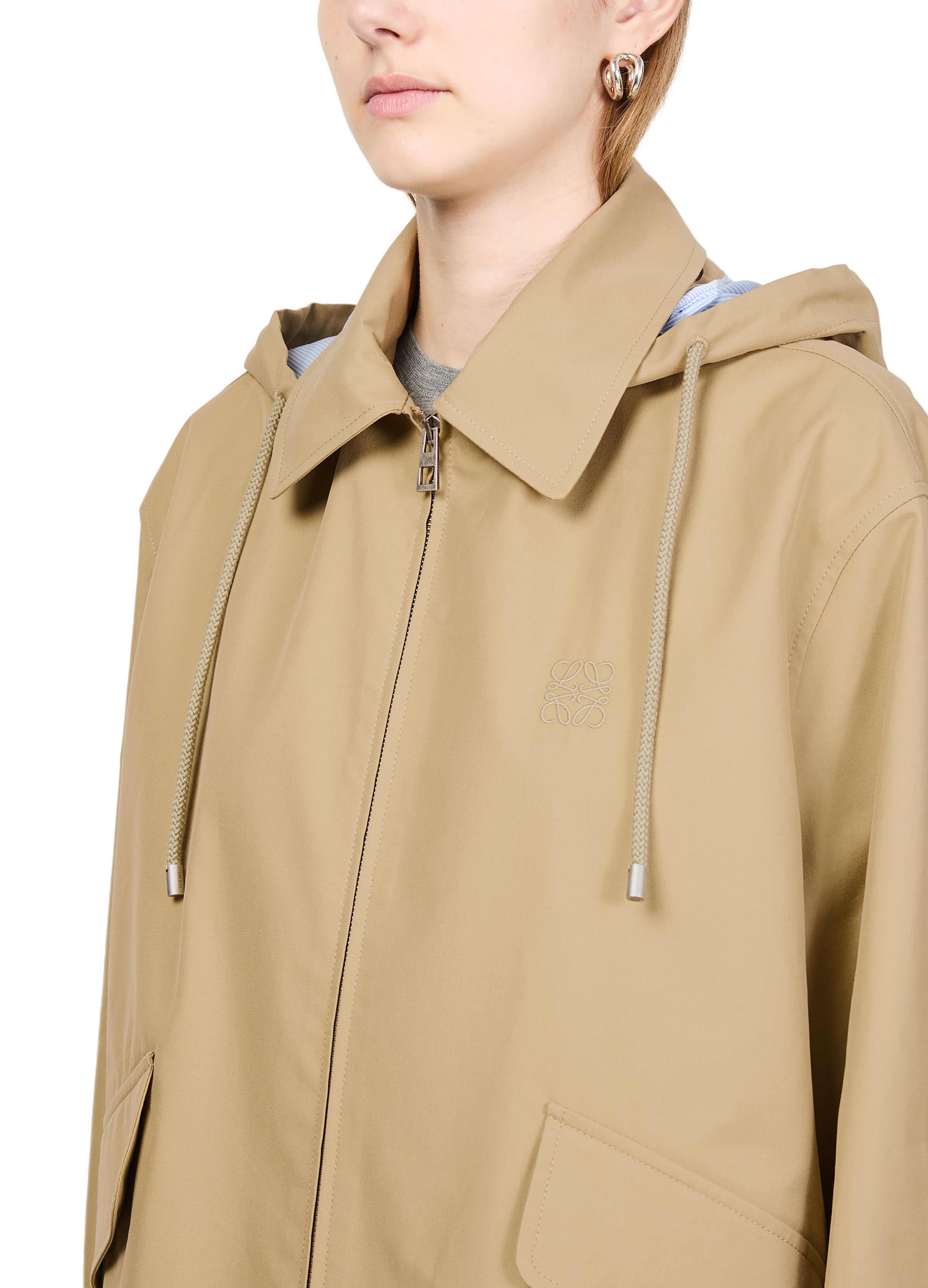 Hooded parka in cotton thumbnail 4