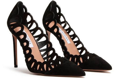 AQUAZZURA Escarpins Peep 105