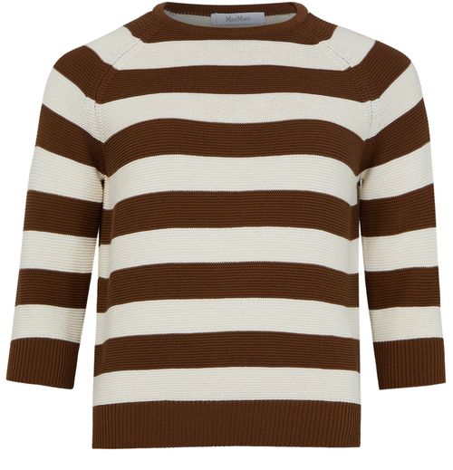 MAX MARA Pull rayé en coton Sante