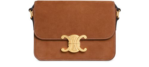 CELINE Triomphe Teen bag in nubuck calfskin