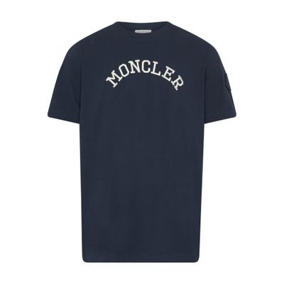 Moncler Short-sleeved T-shirt In Navy