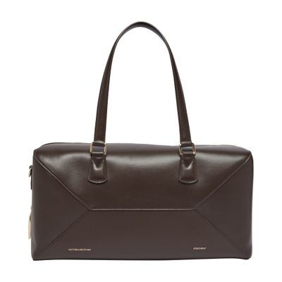 Victoria Beckham Medium Gym Bag In Brown