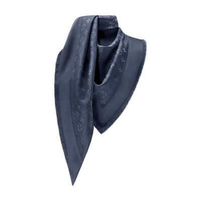 Louis Vuitton Monogram Classic Shawl In Blue