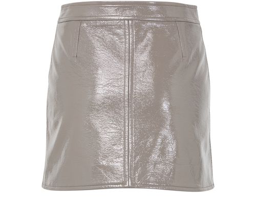 COURREGES Reedition vinyl mini skirt