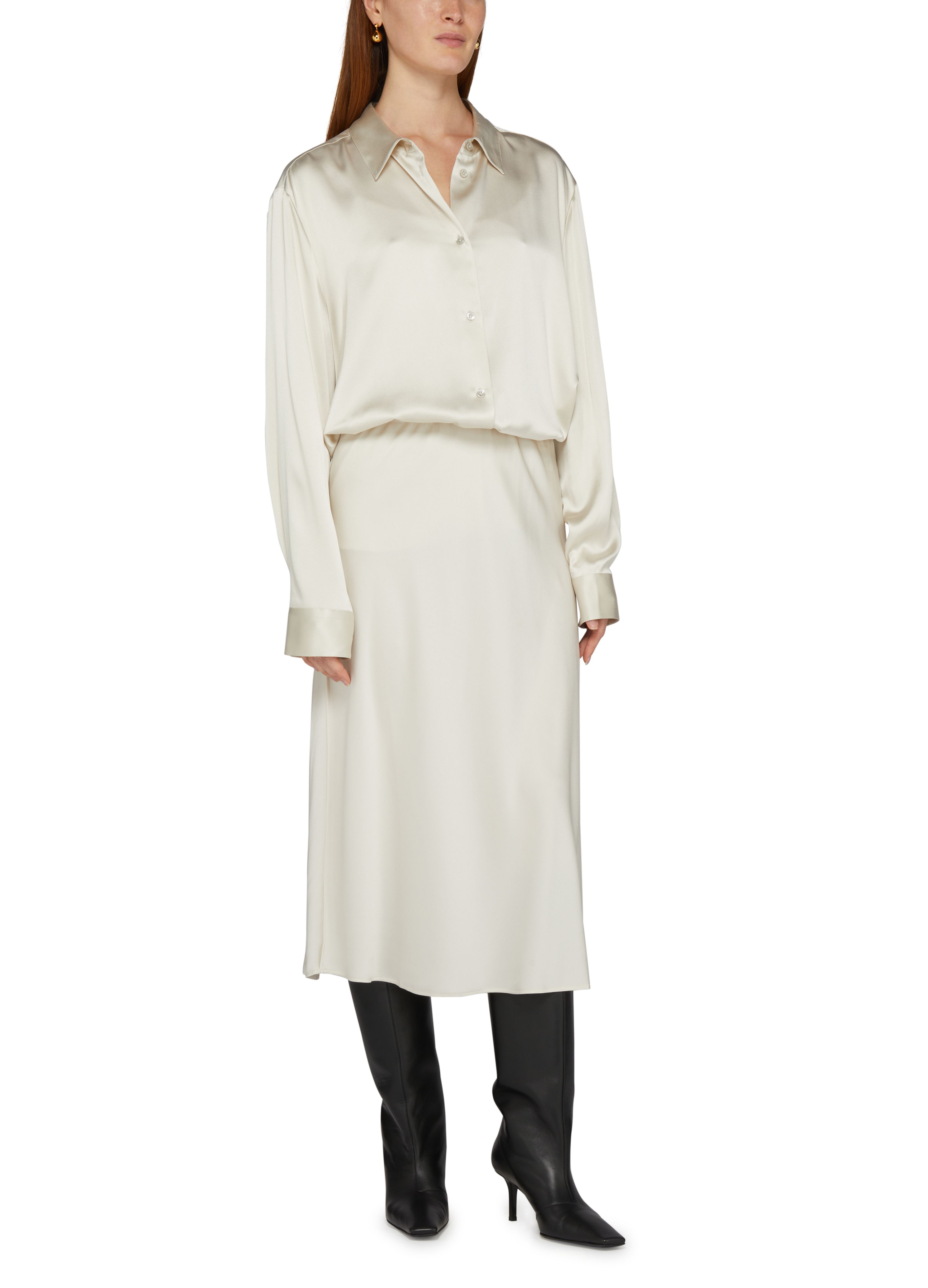 Midi silk skirt thumbnail 6