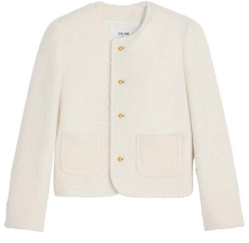 CELINE Icone jacket in cashmere and wool natté
