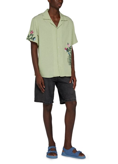 DROLE DE MONSIEUR Striped short-sleeved shirt
