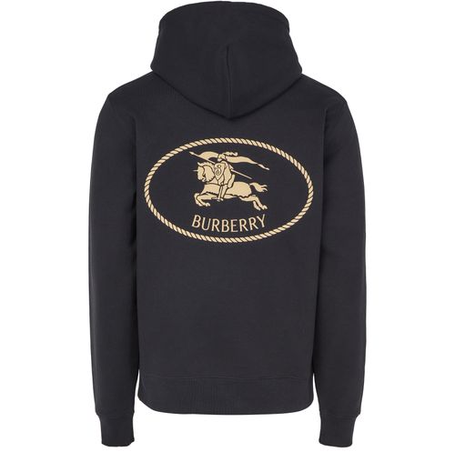 BURBERRY Cotton hoodie with EKD crest