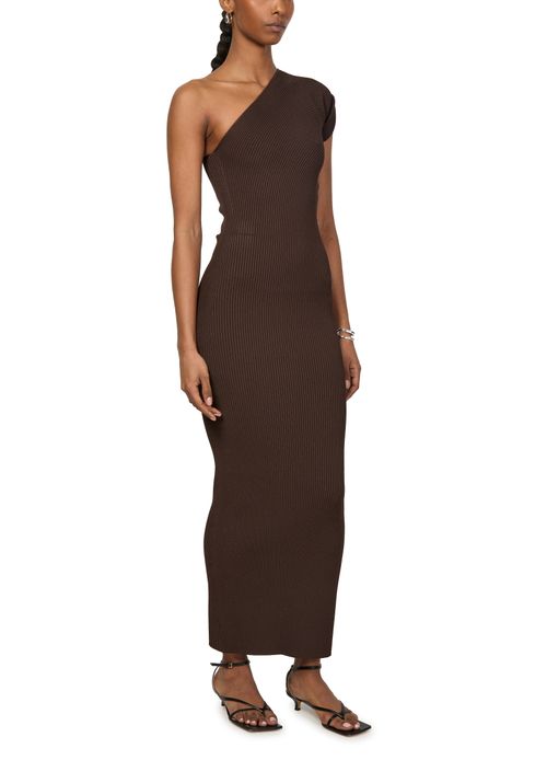 MAX MARA Arda one-shoulder ribbed maxi dress