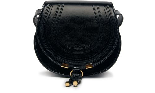 CHLOE Marcie small glossy leather shoulder bag