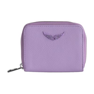 Zadig & Voltaire Mini Zv Coin Purse In Purple