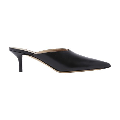 Scarosso Laura 60mm Leather Mules In Black_calf