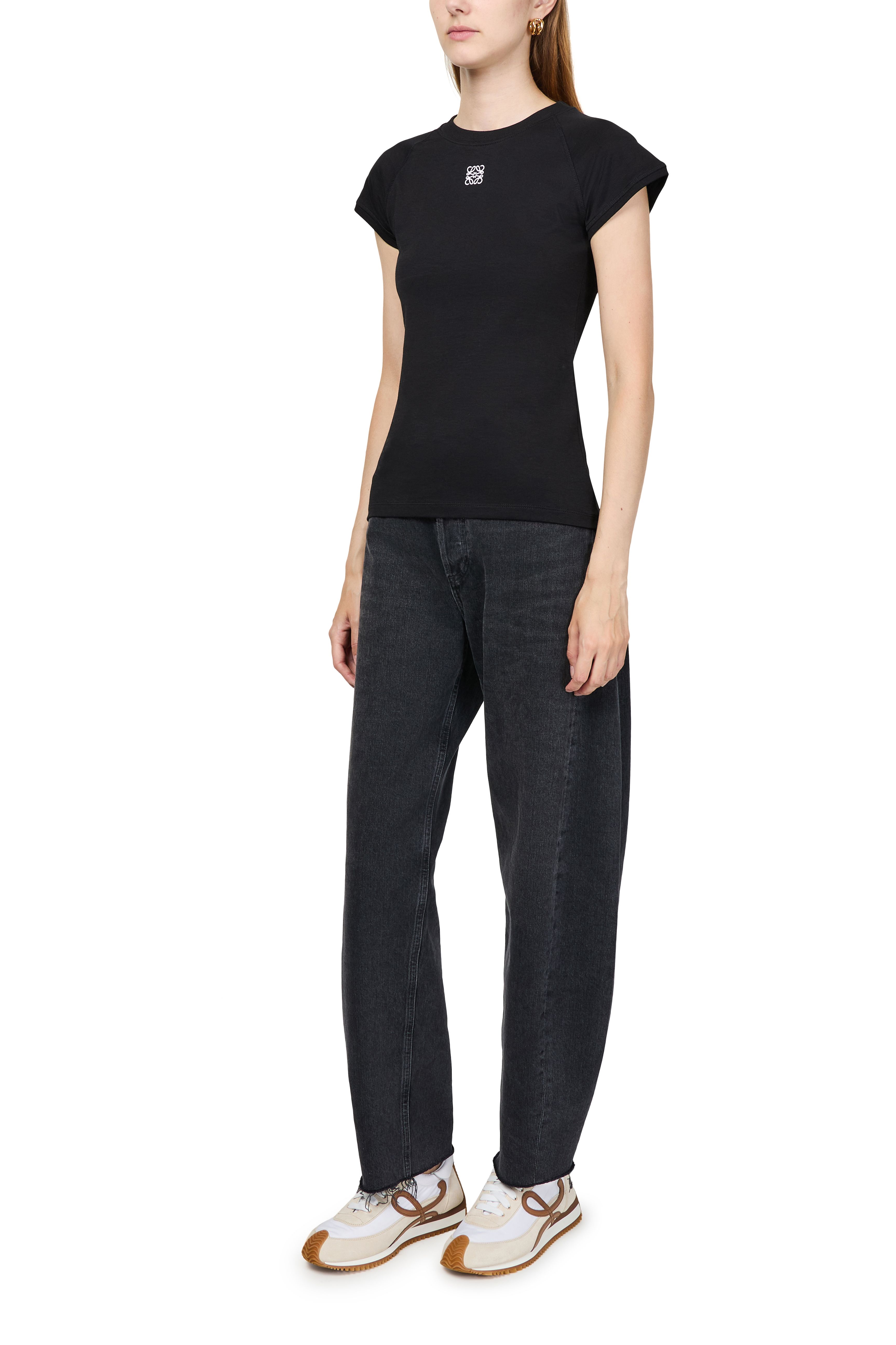 Small fit t-shirt in cotton and viscose thumbnail 6