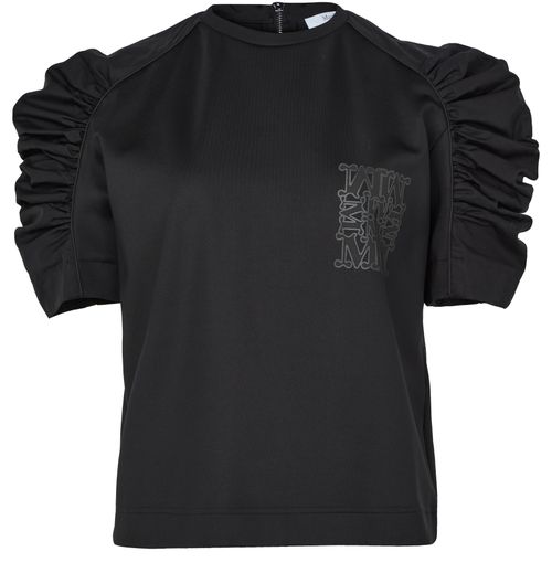 MAX MARA Popeline-T-Shirt mit Ballonärmeln