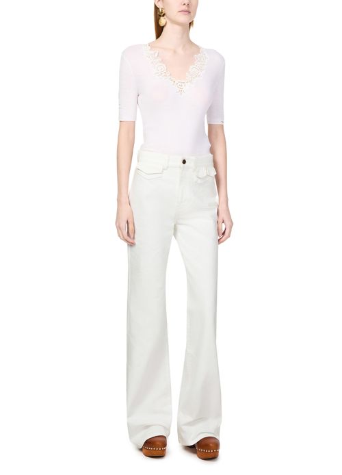 CHLOE Schlagjeans mit hoher Taille