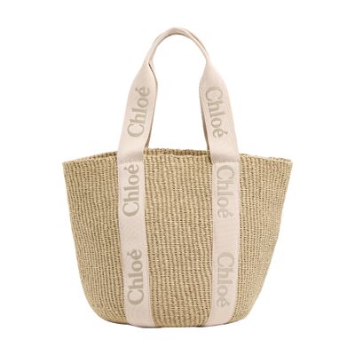Chloé Large Woody Basket In Brown