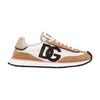 Dolce & Gabbana White Calf Leather Sneakers. Brown Calf Leather Sneakers In Multicolor