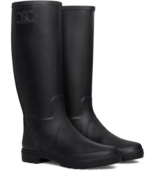 CELINE High Celine rain boots in natural rubber