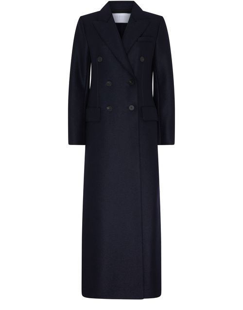 HARRIS WHARF LONDON Long double breasted tailored coat