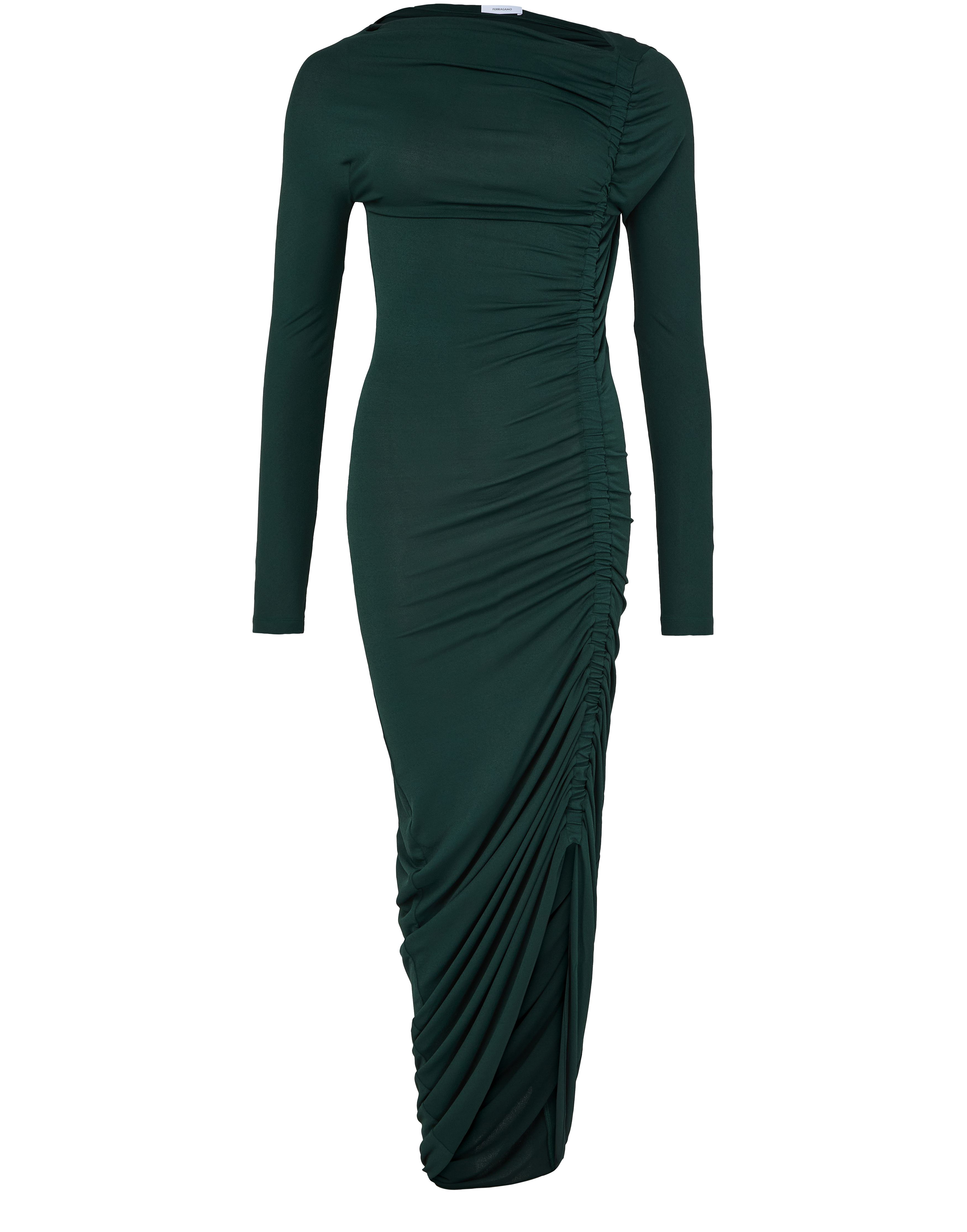 Crepe light jersey midi dress
