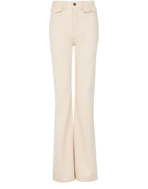 CHLOE Fitted pants in cotton