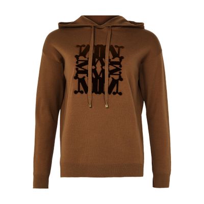 Max Mara Taddeo Hoodie In Brown