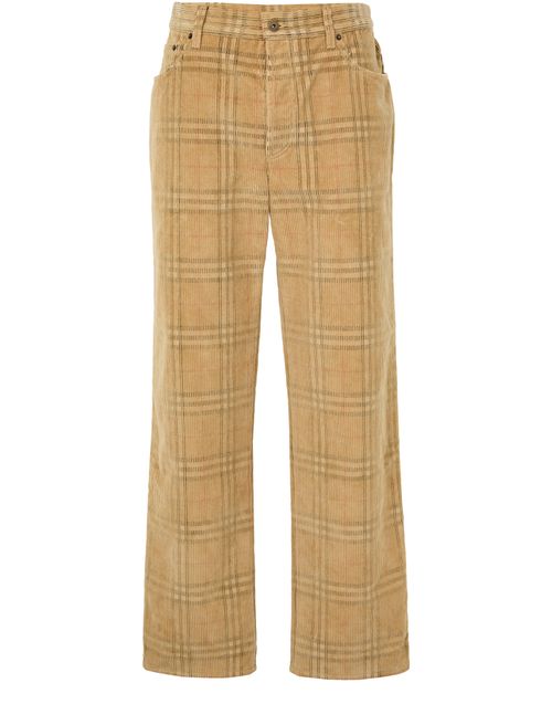BURBERRY Check cotton pants