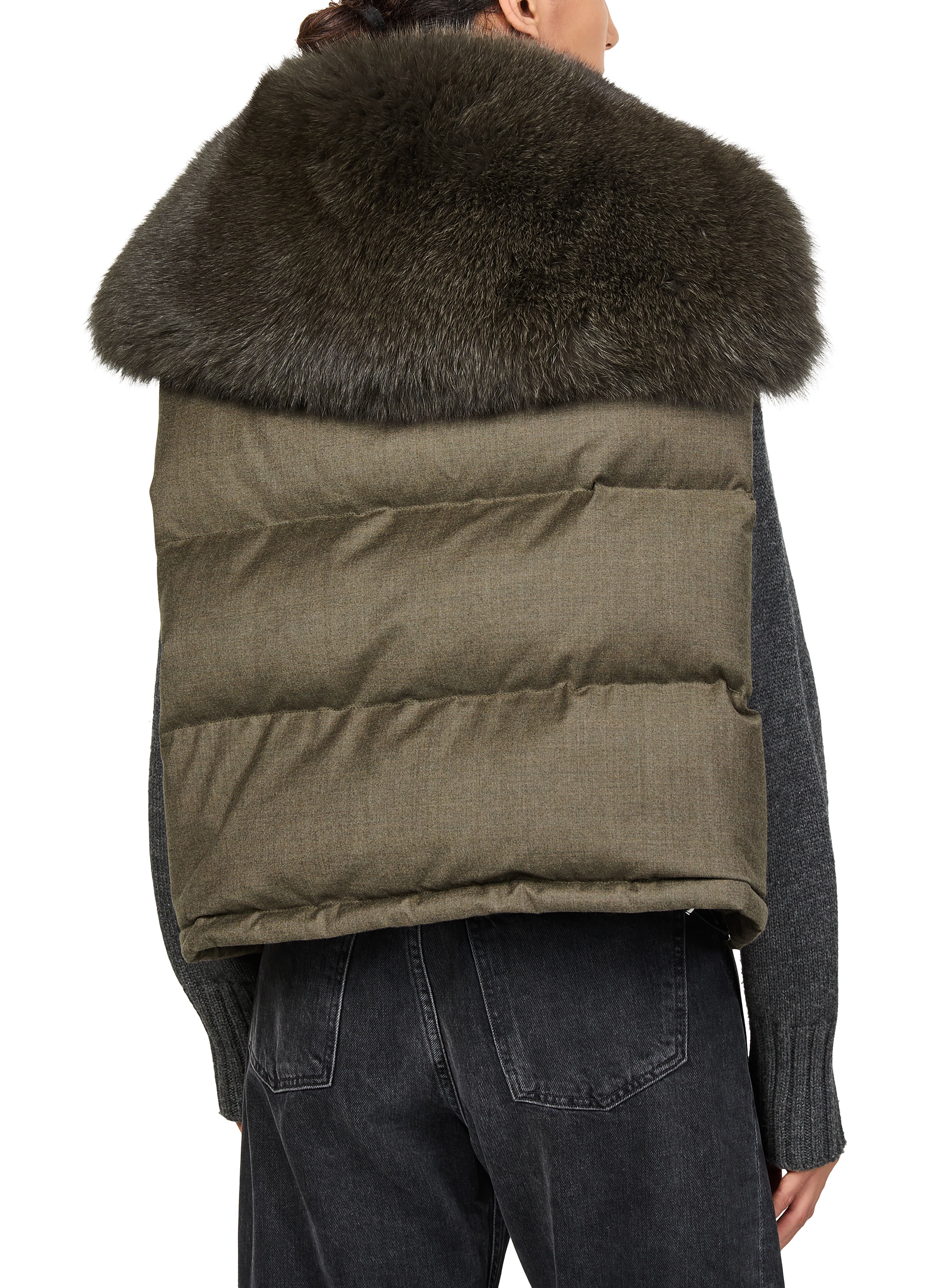 Short fox fur gilet 5