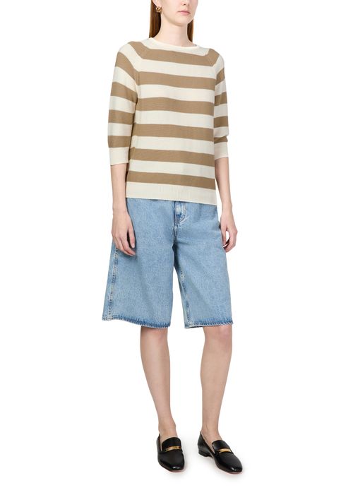 MAX MARA Pull rayé en coton Sante