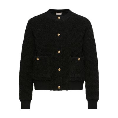 Moncler Buttoned Cardigan In Black