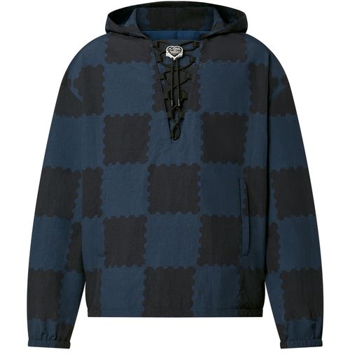 LOUIS VUITTON Giant Damier 饰带防风夹克