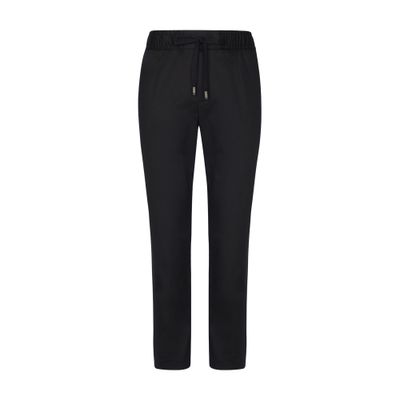 Dolce & Gabbana Stretch Cotton Jogging Trousers With Tag In Very Dark Blue 1