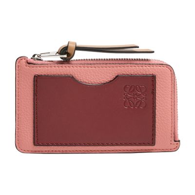 Loewe Coin Cardholder In Soft Grained Calfskin In Multi