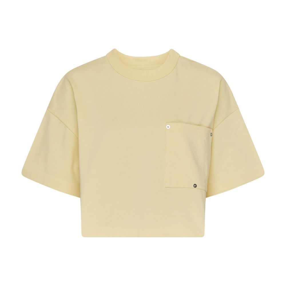 Jersey cropped t-shirt with V pocket thumbnail 7