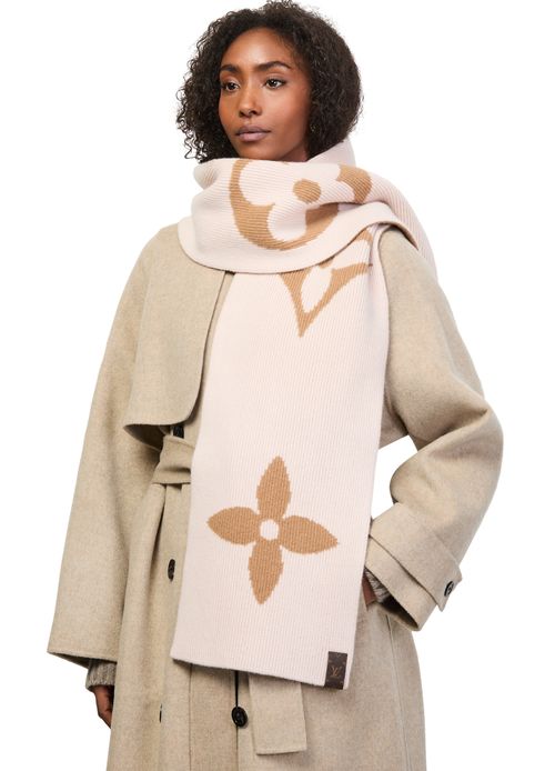 LOUIS VUITTON Écharpe en maille LV Medallion